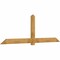 Ekena Millwork Eugene Rough Sawn Timber Gable Bracket, Western Red Cedar, 108"W x 36"H x 2"D x 6"F, 8/12 Pitch GBW108X36X0206EUG00RWR - alternate 2